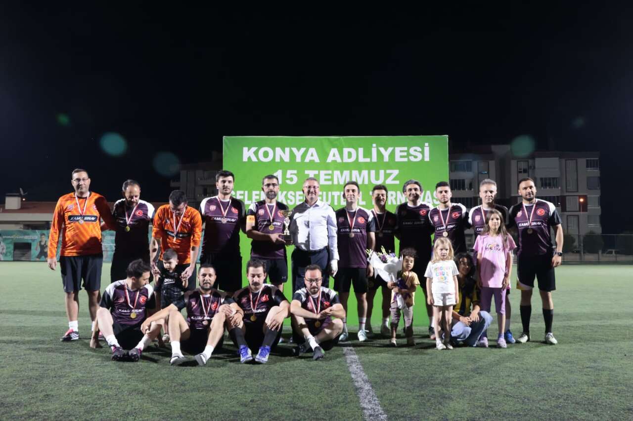 Konya Adliyesi'nde 15 Temmuz Futbol Turnuvası tamamlandı! Şampiyon belli oldu 7
